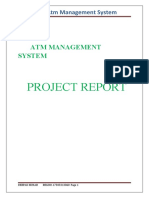 Project Report: Atm Management System