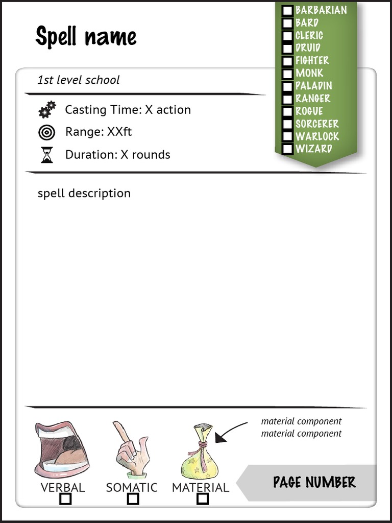 Spell Details and Casting Guide | PDF