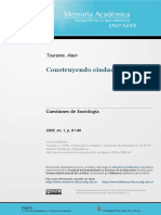 Alain Touraine Construyendo Ciudadanía PDF