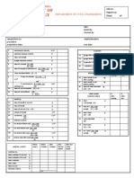 University of Technology: C.B.R Worksheet