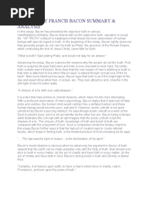 Of Truth by Francis Bacon Summary & Analysis