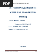 Electrical Design Report For Mixed Use 2B+G+7Hotel Building