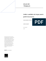 Quantitative Risk Analysis For Project Management - En.es