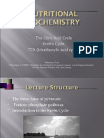 The Citric Acid Cycle Kreb's Cycle TCA (Tricarboxylic Acid Cycle)