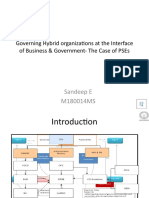Governing Hybrid Organizations at The Interface of Business & Government-The Case of Pses
