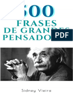 500 Frases de Grandes Pensadores - Sidney Vieira