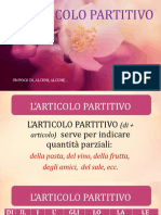 Articolo Partitivo