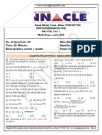 854 Question Paper Math PDF