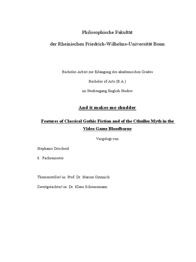 And It Makes Me Shudder Features Of Clas Pdf Gothic Fiction Cthulhu Mythos