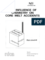 Influence of Chemistry On Core Melt Accidents