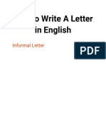 How To Write A Letter in English