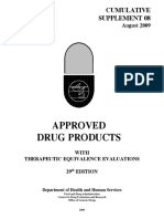 Approved Drug Products Supl 2009