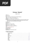 Package Climatol': R Topics Documented