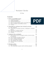 Stochastic Calculus