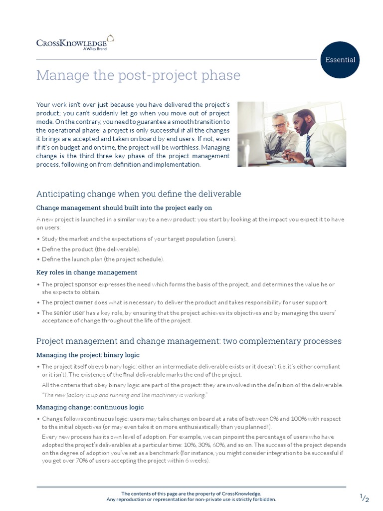 Effective Change Management in Projects | PDF | Project Management ...
