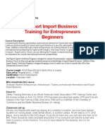 Export Import Business Training For Entrepreneurs Beginners
