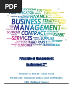 Principle of Management Assignment 2