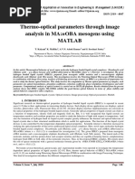 Thermo-optical parameters through image analysis in MA:nOBA mesogens using MATLAB