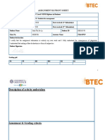 Assignment 02 Front Sheet: Unit Number and Title Unit 31: Statistics For Management