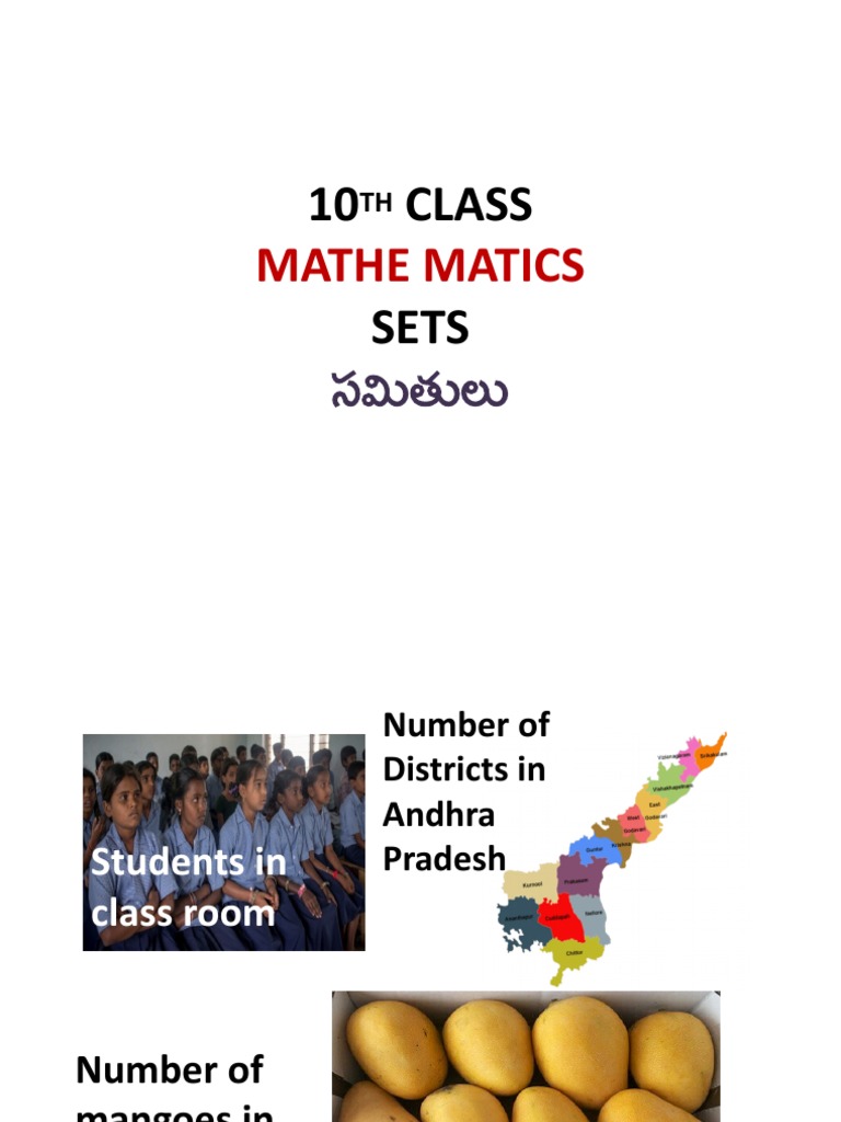 X Maths Sets PDF Set (Mathematics) Polynomial
