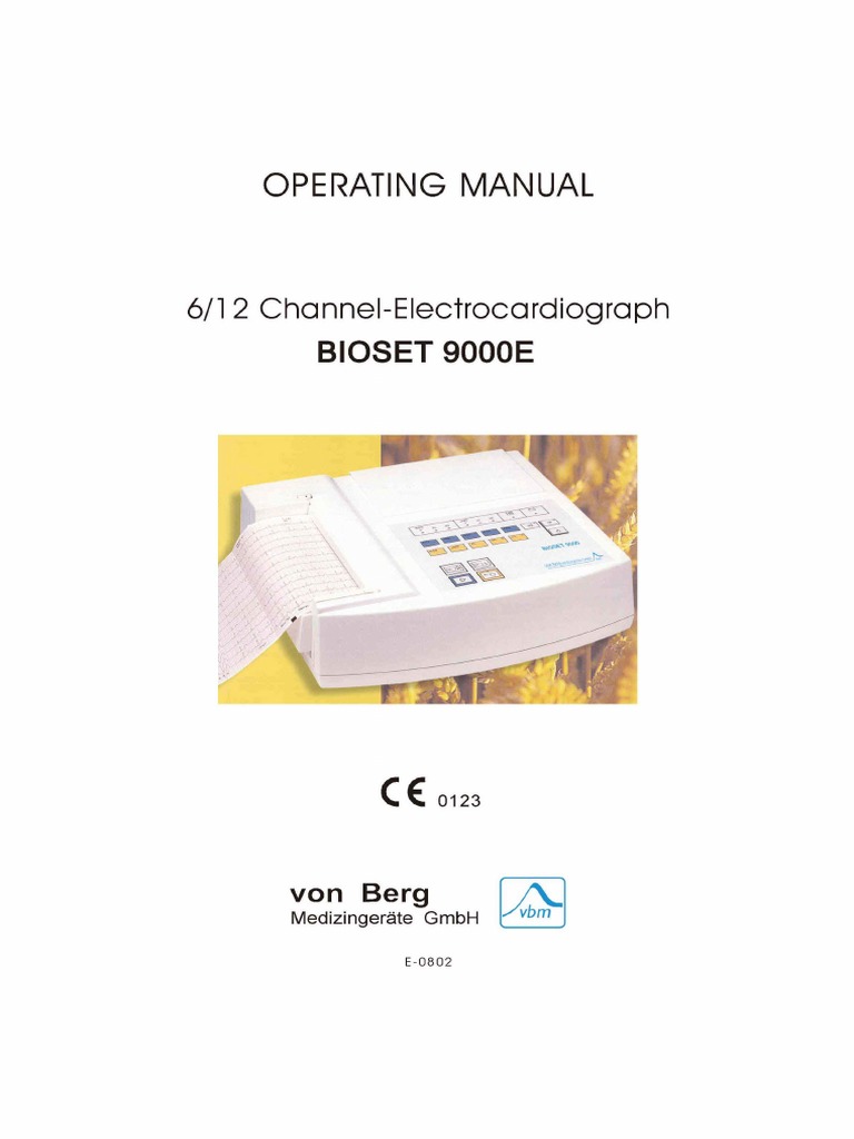 Bioset 9000 | PDF | Electrocardiography | Cardiovascular Physiology