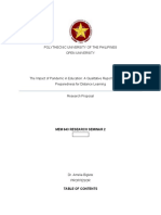 Polythecnic University of The Philipines Open University: Mem 643 Research Seminar 2