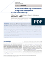 Characteristics Indicating Adenomyosis in Women with Uterine Leiomyomas