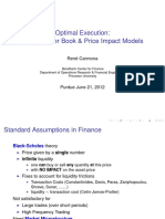 Optimal Execution: I. Limit Order Book & Price Impact Models