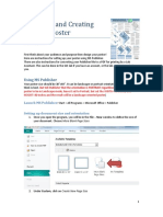 Designing and Creating You Poster Publisher Set Up and PDF Directions CT Updates