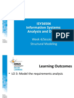 ISYS6506 Information Systems Analysis and Design: Week 4/session 5 Structural Modeling