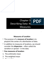 Chapter 3-Numerical Measures