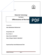 Efflorescence of The Brick: Materials Technology