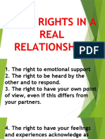 Basic Rights in A Real Relationships