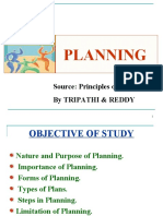 Planning: Source: Principles of Management by Tripathi & Reddy