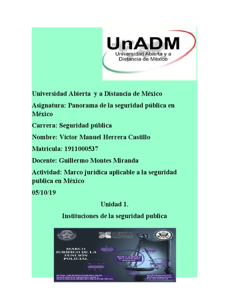 Actividad 2. Marco Juridico de La Seguridad Publica | PDF | Policía |  Justicia penal