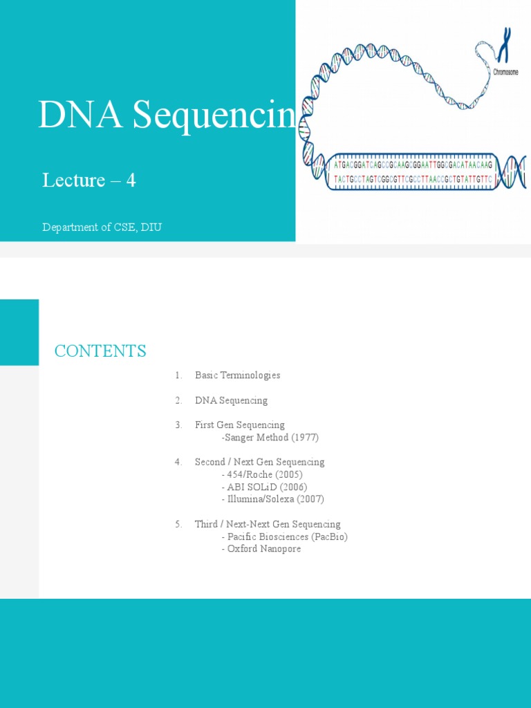 DNA Sequencing Methods Overview | PDF | Dna Sequencing | Primer ...