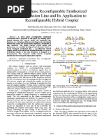 Novel Phase Reconfigurable Synthesized Transmission Line and Its Application To Reconfigurable Hybrid Coupler