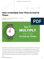 How To Multiply Your Time 2x and 3x Times - TimeTune