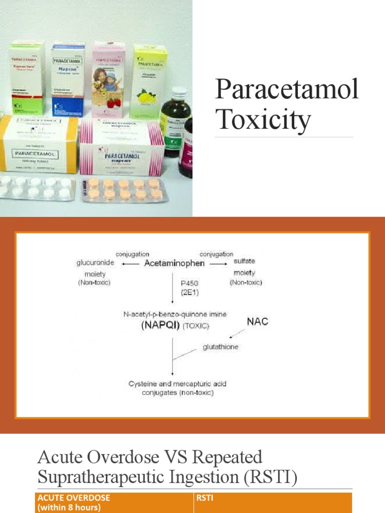 Paracetamol Toxicity PDF Dose (Biochemistry) Chemistry