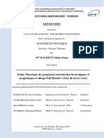 Etude Theorique Des Proprietes Structurales Electroniques Et Magnetiques D Alliage Full Heusler A Base de Terres Rares PDF