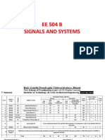 EE 504 B Signals and Systems