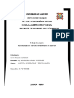 Resumen de los sistemas integrados de gestión ISO 14001, ISO 45001, ISO 9001 y SA 8000