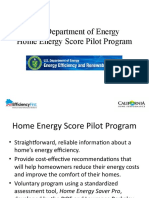 DOE Home Energy Score Pilot Program