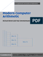 Richard Brent, Paul Zimmermann - Modern Computer Arithmetic-Cambridge University Press (2010) PDF