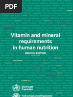 Vitamin and Mineral Requirements