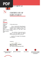 SKT Virtual: Certificate of Employment