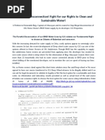 Stop Illegal Disconnection! Fight For Our Rights To Clean and Sustainable Water!