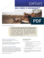 How Many Trees Make A Newspaper?: Example Problem