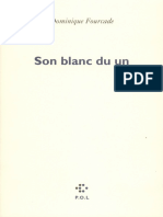 Son Blanc Du Un - Dominique Fourcade, 1986