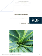 Aloe Vera - Culture, Plantation, Bienfaits